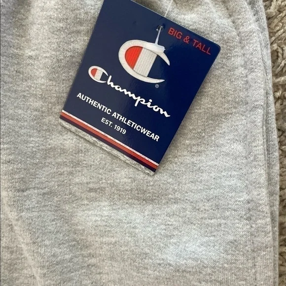 New Mens big and tall champion sweat shorts grey - Picture 2 of 7